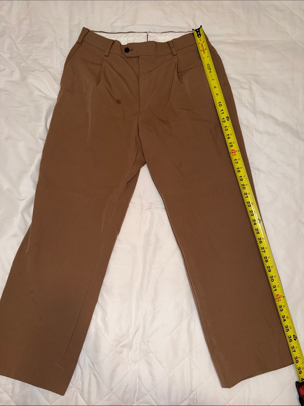 Suitsupply Brown Pleated Chinos